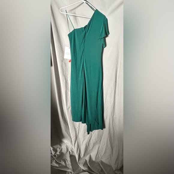 Mac Duggal 12480 NWT ONE SHOULDER MIDI LENGTH JERSEY DRESS - Picture 5 of 7